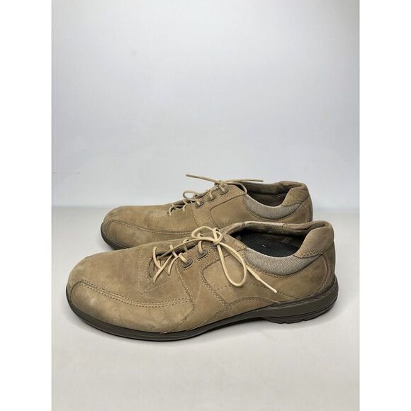 Abeo Mason Tan Leather Casual Comfort Lace Up Oxford Shoes Men’s sz 9M US/42EU - Picture 1 of 14